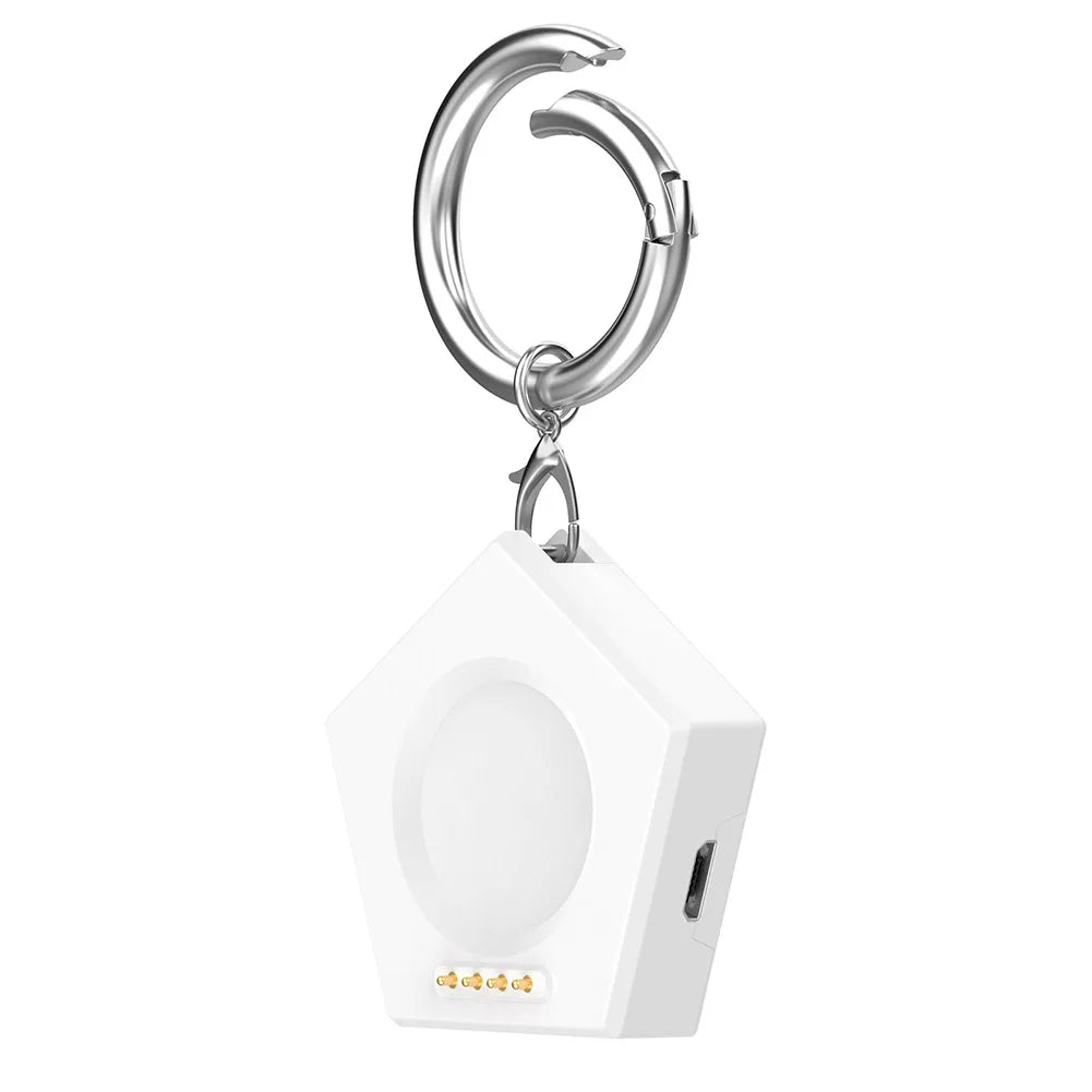 Magnetic Smartwatch Charger - Portable Wireless Charging Dock with Keychain