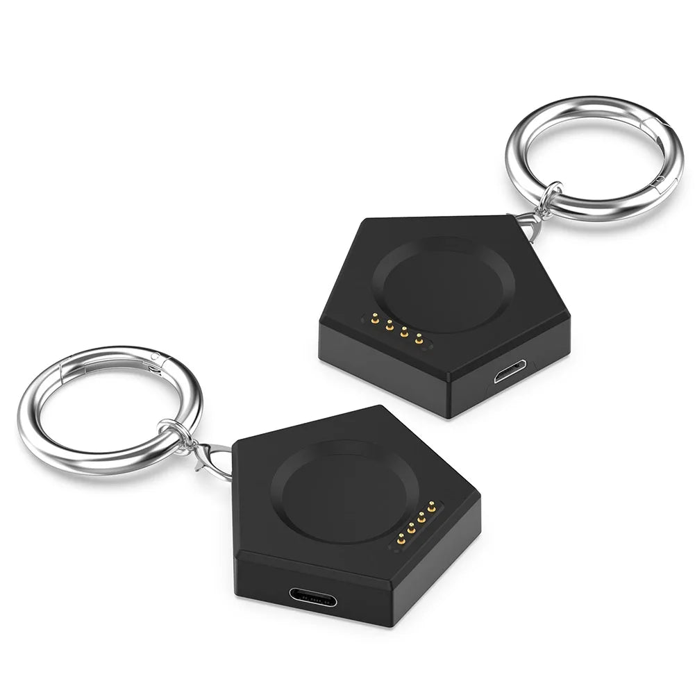 Magnetic Smartwatch Charger - Portable Wireless Charging Dock with Keychain