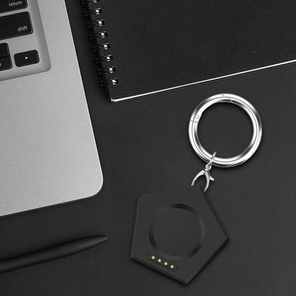 Magnetic Smartwatch Charger - Portable Wireless Charging Dock with Keychain