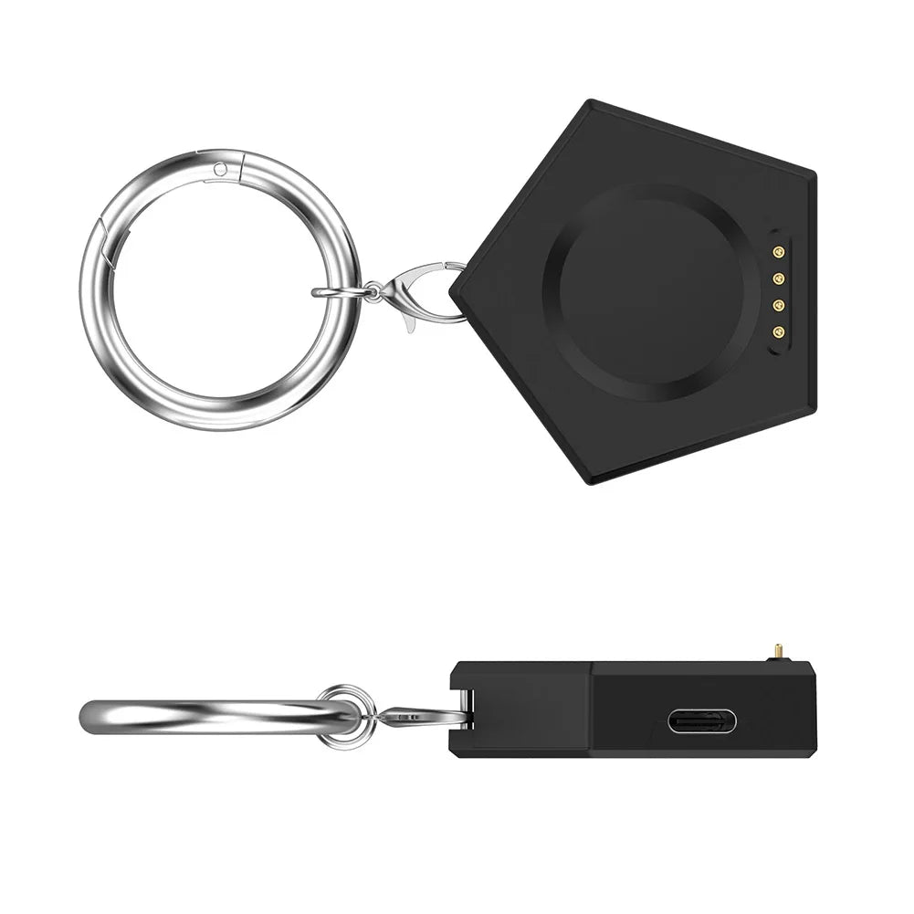 Magnetic Smartwatch Charger - Portable Wireless Charging Dock with Keychain