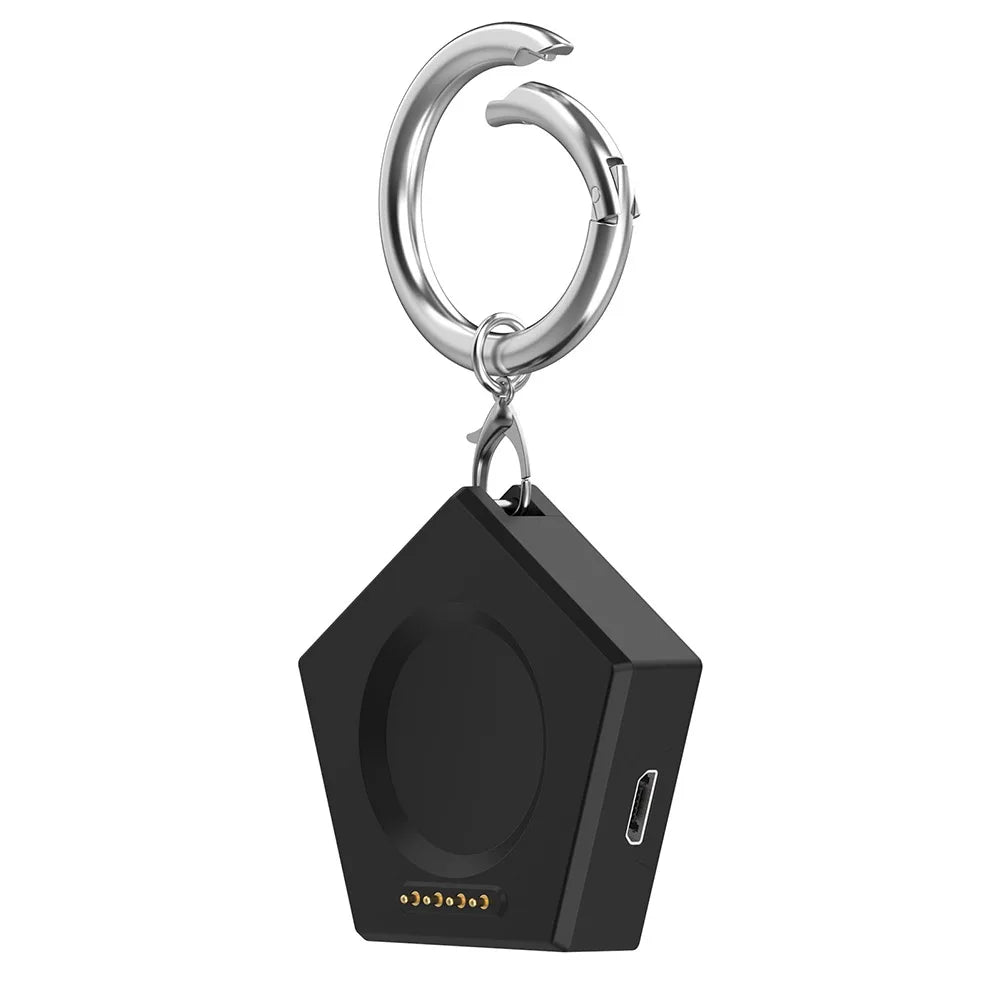 Magnetic Smartwatch Charger - Portable Wireless Charging Dock with Keychain
